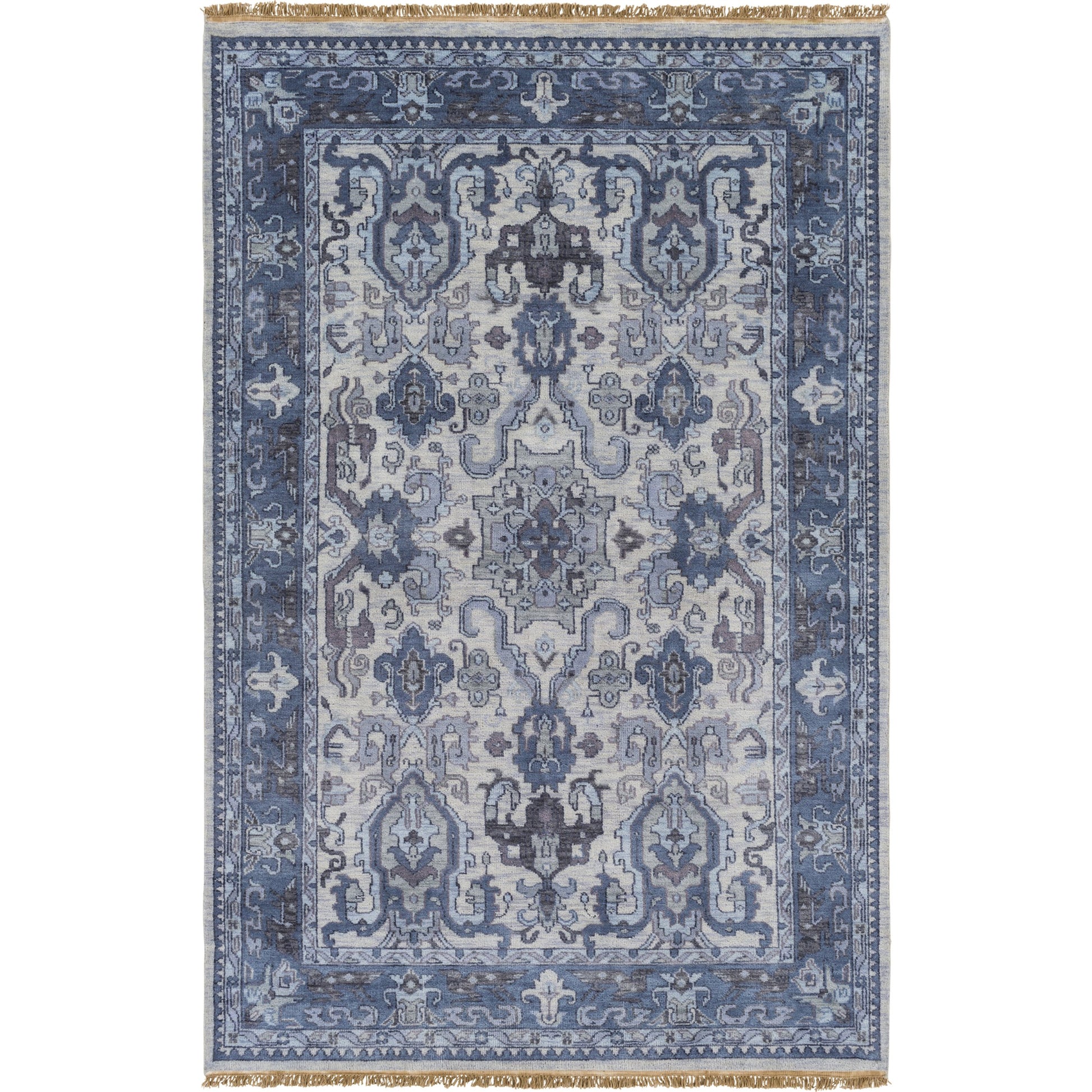 Zeus Rug - 15305 by Surya in denim, light sage, charcoal, ink blue, oatmeal. Made from unique in a unique style.