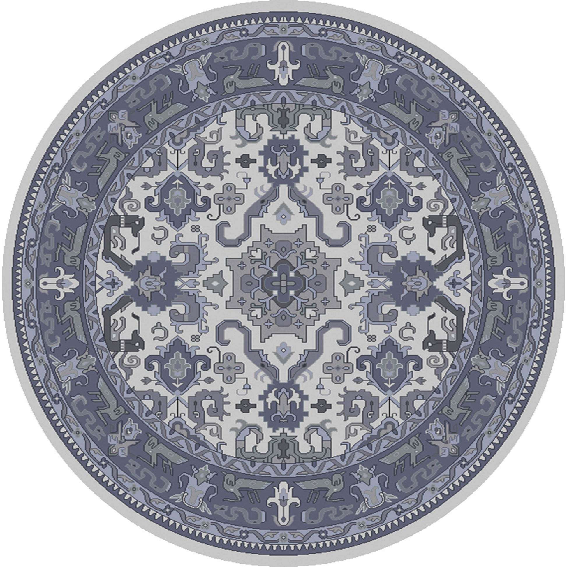 Zeus Rug - 15305 by Surya in denim, light sage, charcoal, ink blue, oatmeal. Made from unique in a unique style.