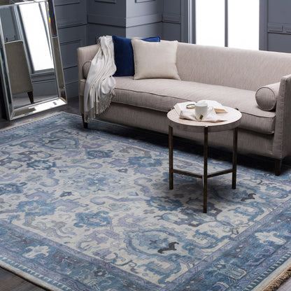 Zeus Rug - 15305 by Surya in denim, light sage, charcoal, ink blue, oatmeal. Made from unique in a unique style.