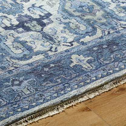 Zeus Rug - 15305 by Surya in denim, light sage, charcoal, ink blue, oatmeal. Made from unique in a unique style.