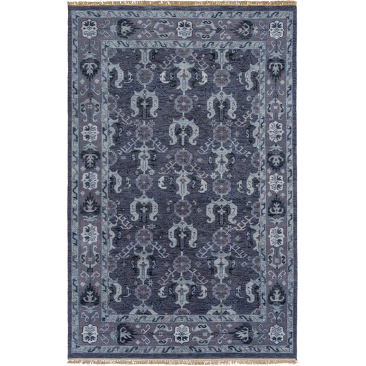 Zeus Rug - 15306 by Surya in denim, charcoal, ice blue, navy, pale blue. Made from 100% wool in a unique style.