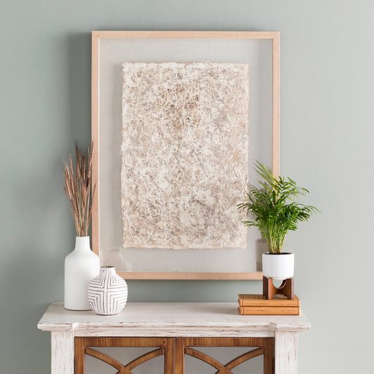 Zev - 15170 by Surya in beige. Made from wood in a eclectic & global style.