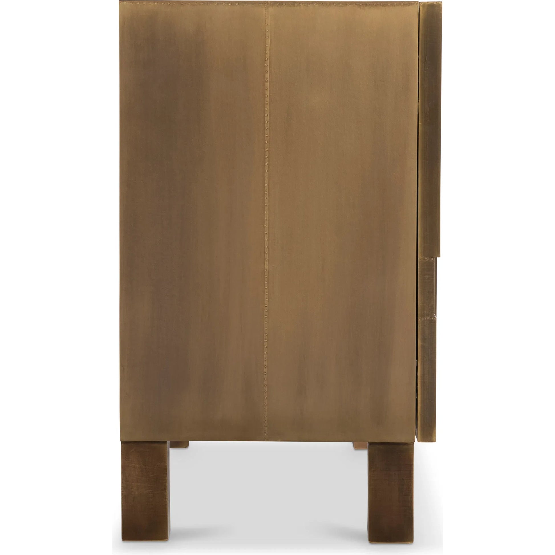 Acora Buffet by Bernhardt in brass. Made from metal in a modern style.