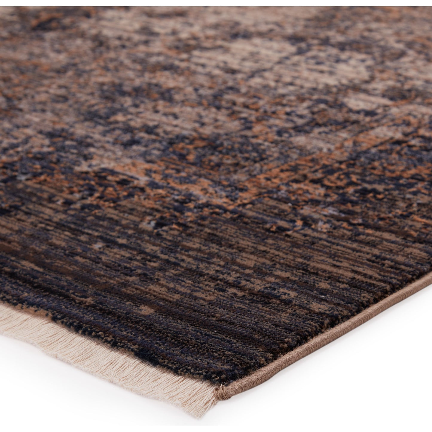 002 SI-2386541,SI-2444853,SR-907929,SR-907930,SR-907931 | Closeup | Zefira ZFA02 Rug by Jaipur Living in dark blue, gold. Made from 100% polypropylene in a unique style.