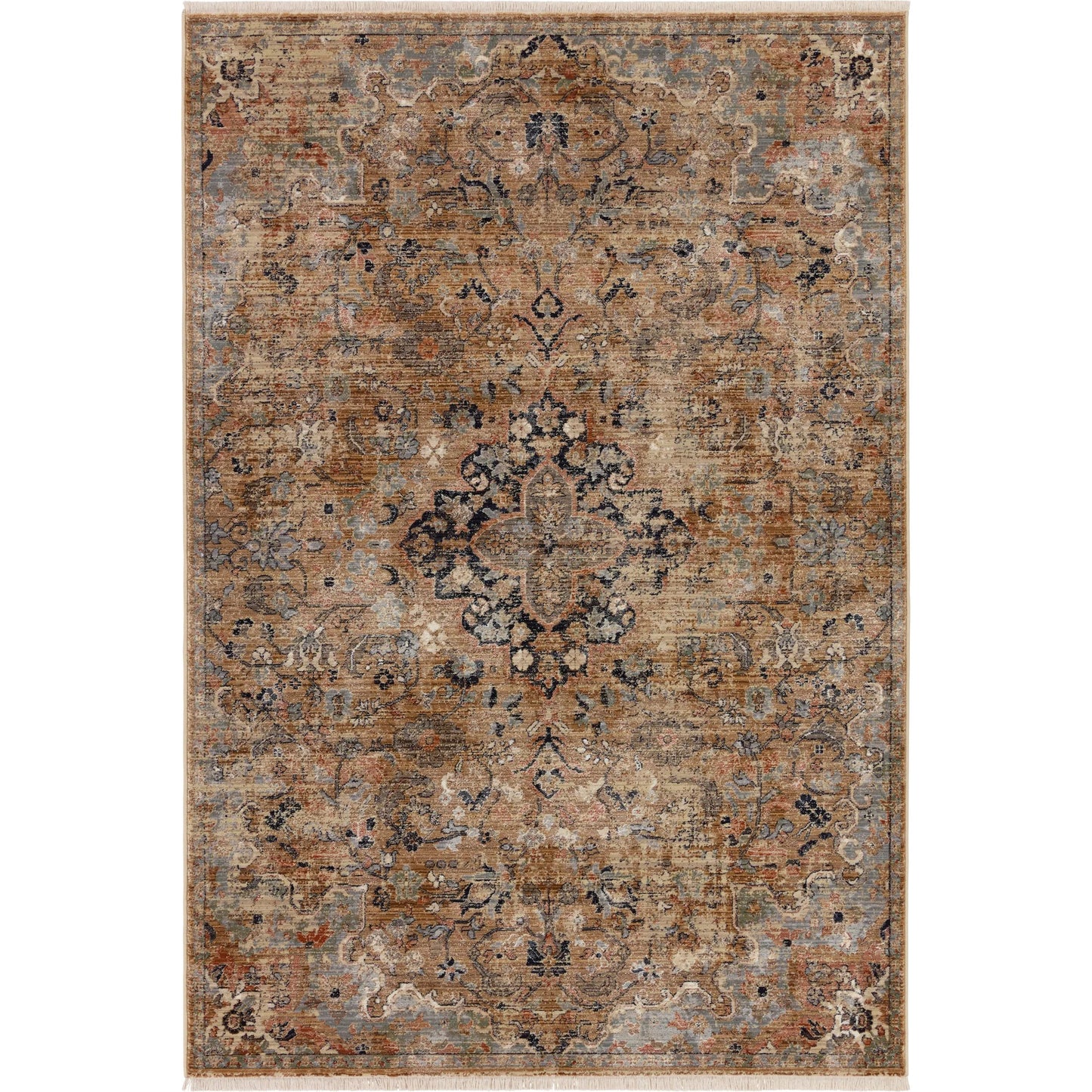 001 SI-2386544,SI-2444856 | Primary Silo | Zefira ZFA08 Rug by Jaipur Living in brown, gray. Made from 100% polypropylene in a unique style.