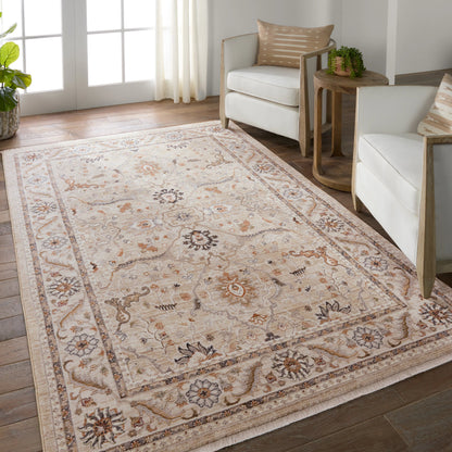 Zefira ZFA19 Rug by Jaipur Living in beige, orange. Made from 100% polypropylene in a unique style.