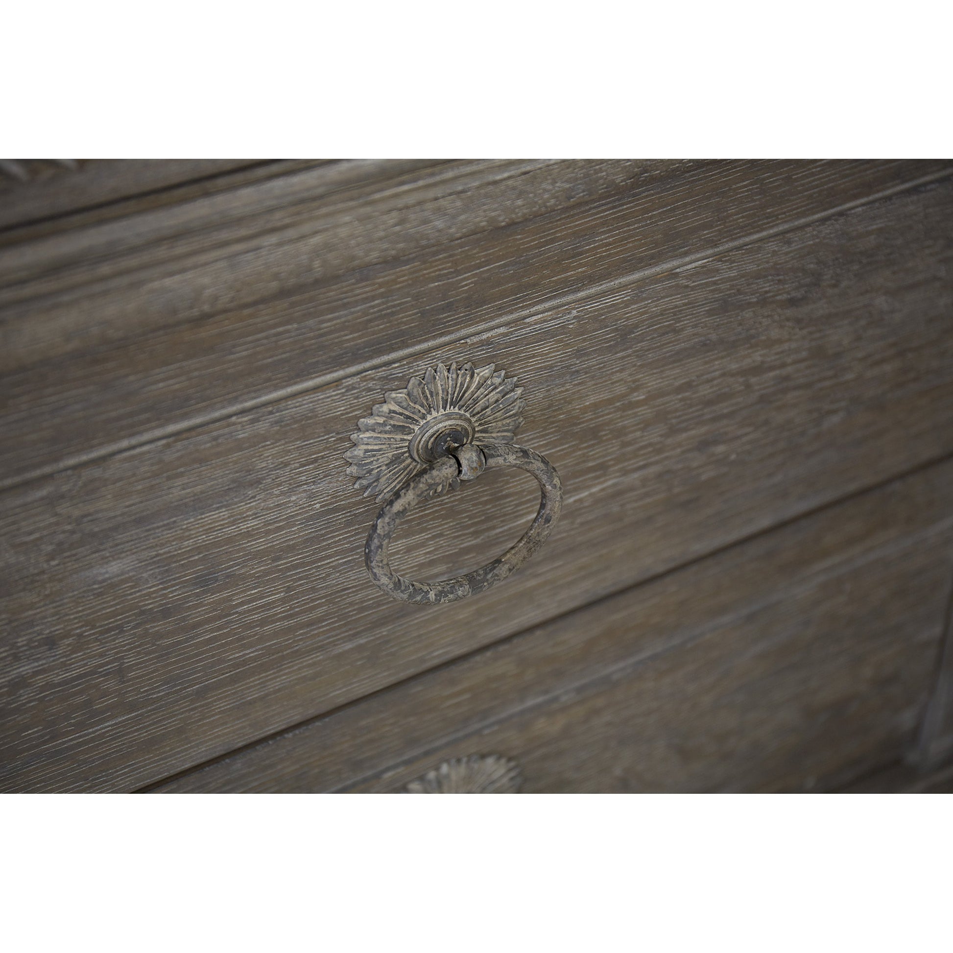 Summer Creek Light Keeper's Drawer Chest by A.R.T. Furniture in gray and scrubbed oak. Made from flakey cathedral oak veneer, parawood solids in a traditional style.