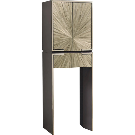 Terra Bar Cabinet by Jonathan Charles in natural straw. Made from main straw in a unique style.