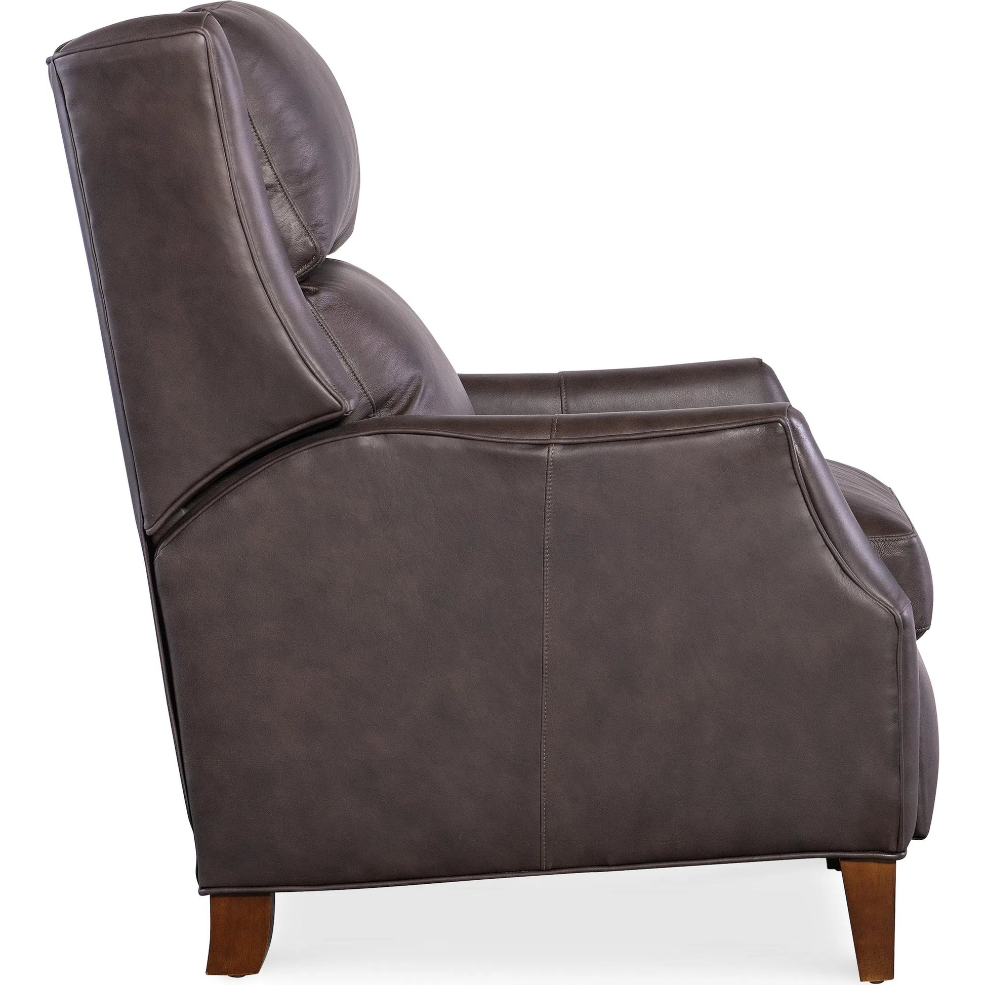 Thomas Recliner by Bradington-Young by Hooker Furniture. Made from leather in a unique style.