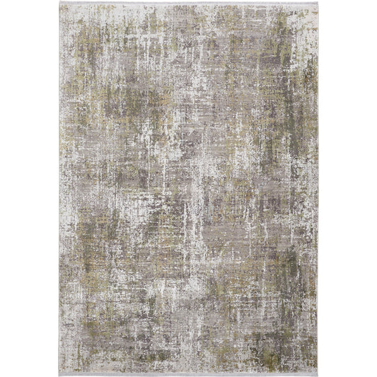 Cadiz Rug - 39FXF by Feizy in green, gray, ivory. Made from viscose, acrylic in a unique style.