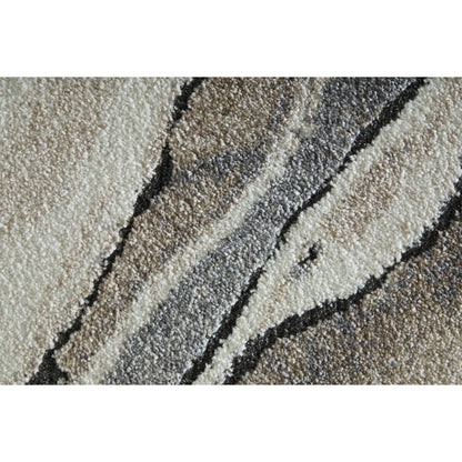 Gilmore GIL39URF Rug by Feizy in ivory, gray, black. Made from polypropylene in a unique style.