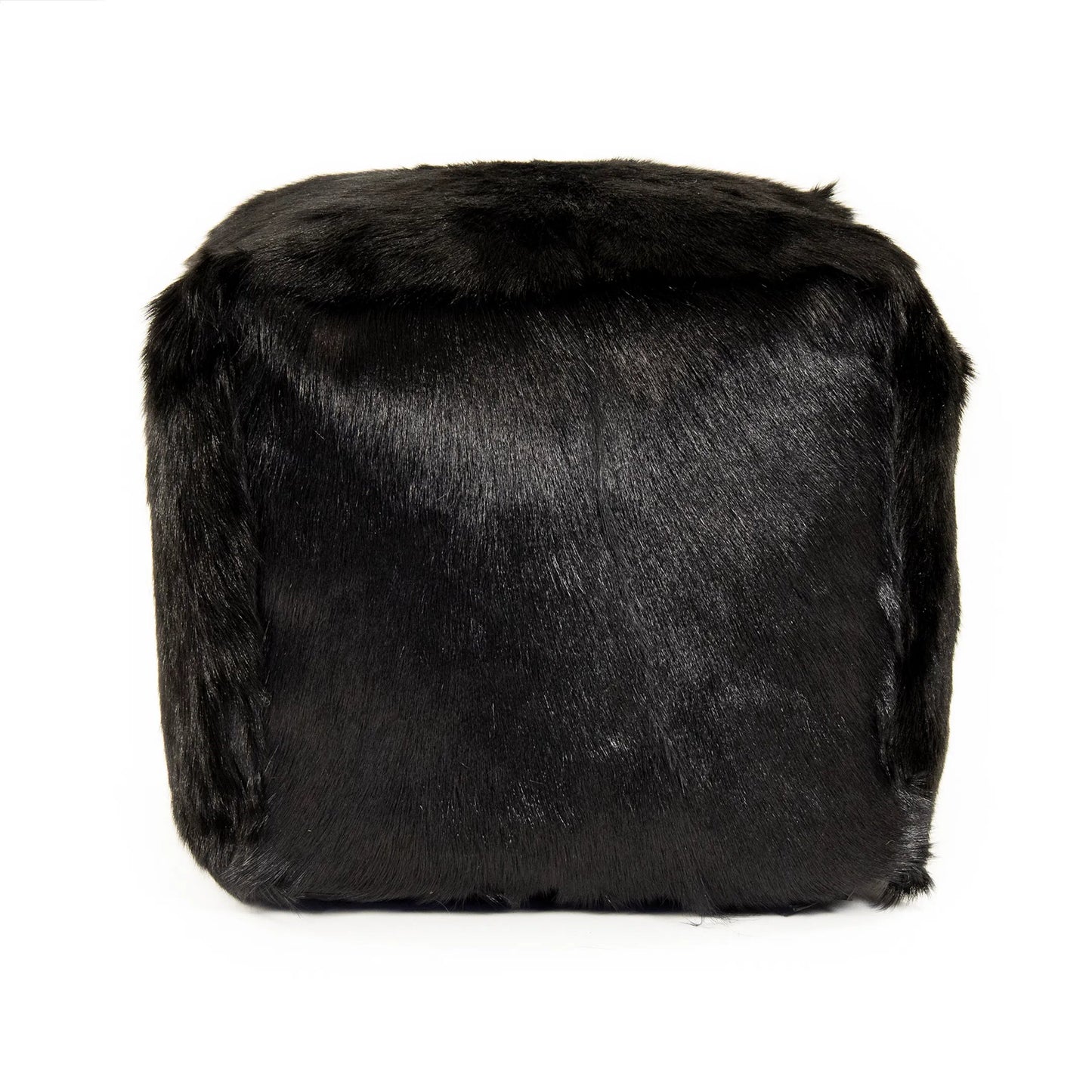 005 SI-2448966 | Additional Silo | Tibetan Goat Fur Pouf by Zentique. Made from polybeans in a modern style.