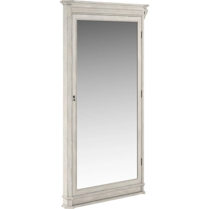 Alcove Floor Mirror by A.R.T. Furniture in belgian ivory. Made from acacia solids, maple veneers, mirror in a modern style.