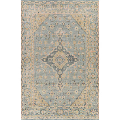 Zahra Rug - 26226 by Surya in dusty sage, light sage, blush, light olive, light beige. Made from 100% wool in a unique style.