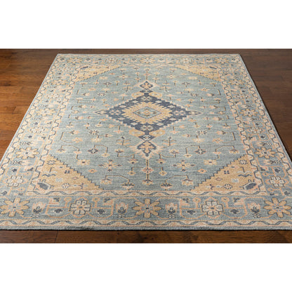 Zahra Rug - 26226 by Surya in dusty sage, light sage, blush, light olive, light beige. Made from 100% wool in a unique style.