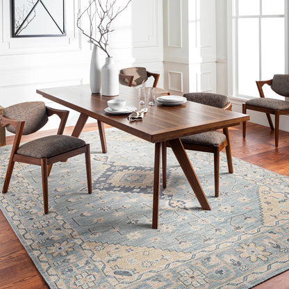 Zahra Rug - 26226 by Surya in dusty sage, light sage, blush, light olive, light beige. Made from 100% wool in a unique style.