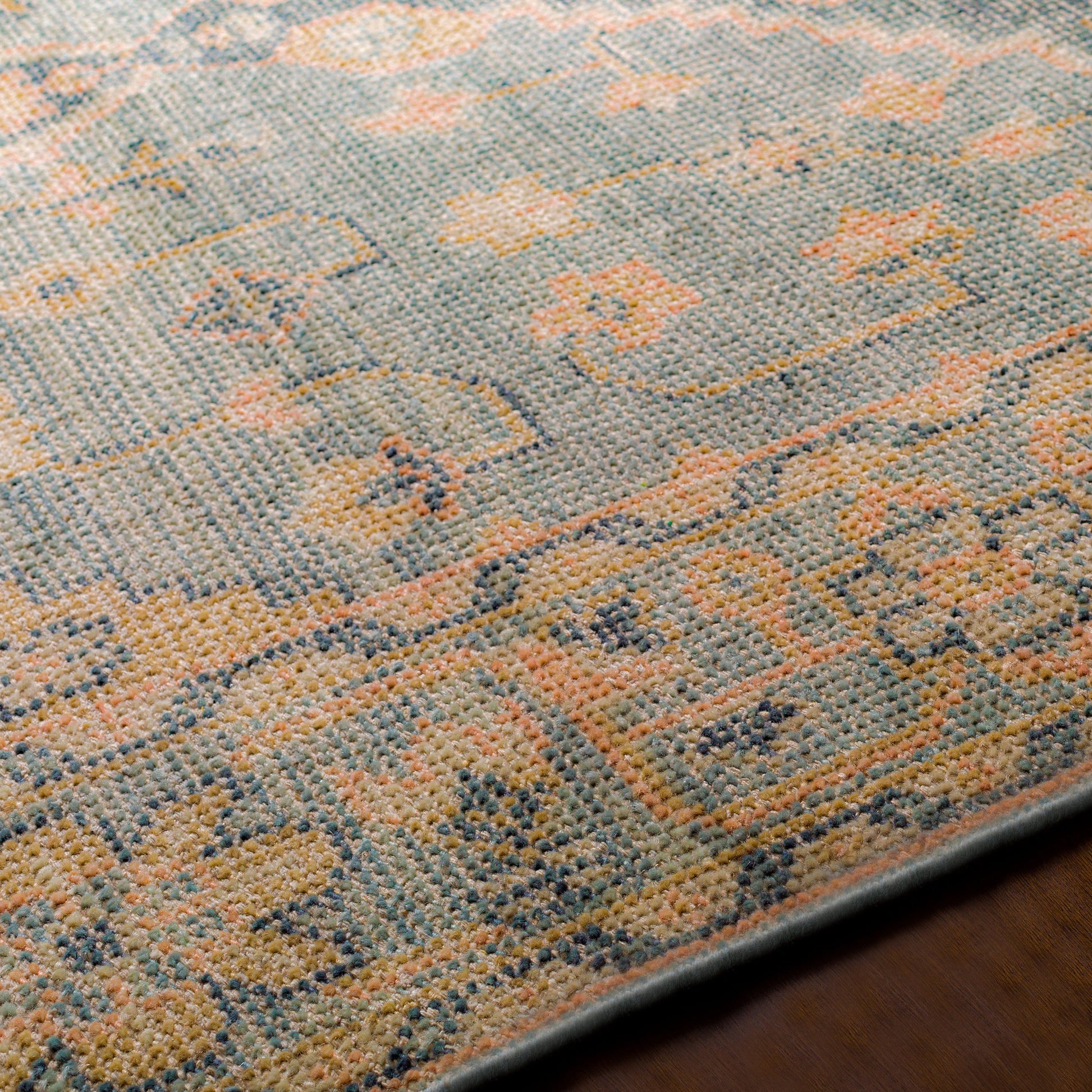 Zahra Rug - 26226 by Surya in dusty sage, light sage, blush, light olive, light beige. Made from 100% wool in a unique style.