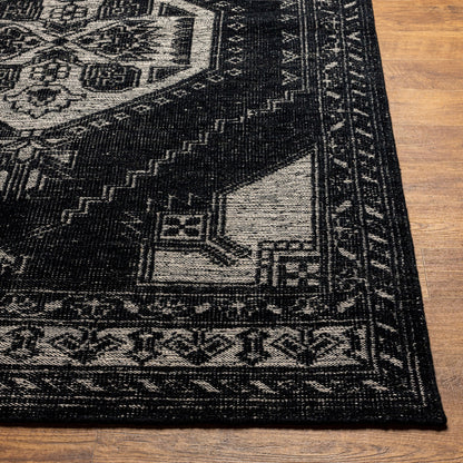 Zahra Rug - 30193 by Surya in cream, black. Made from 100% wool in a unique style.