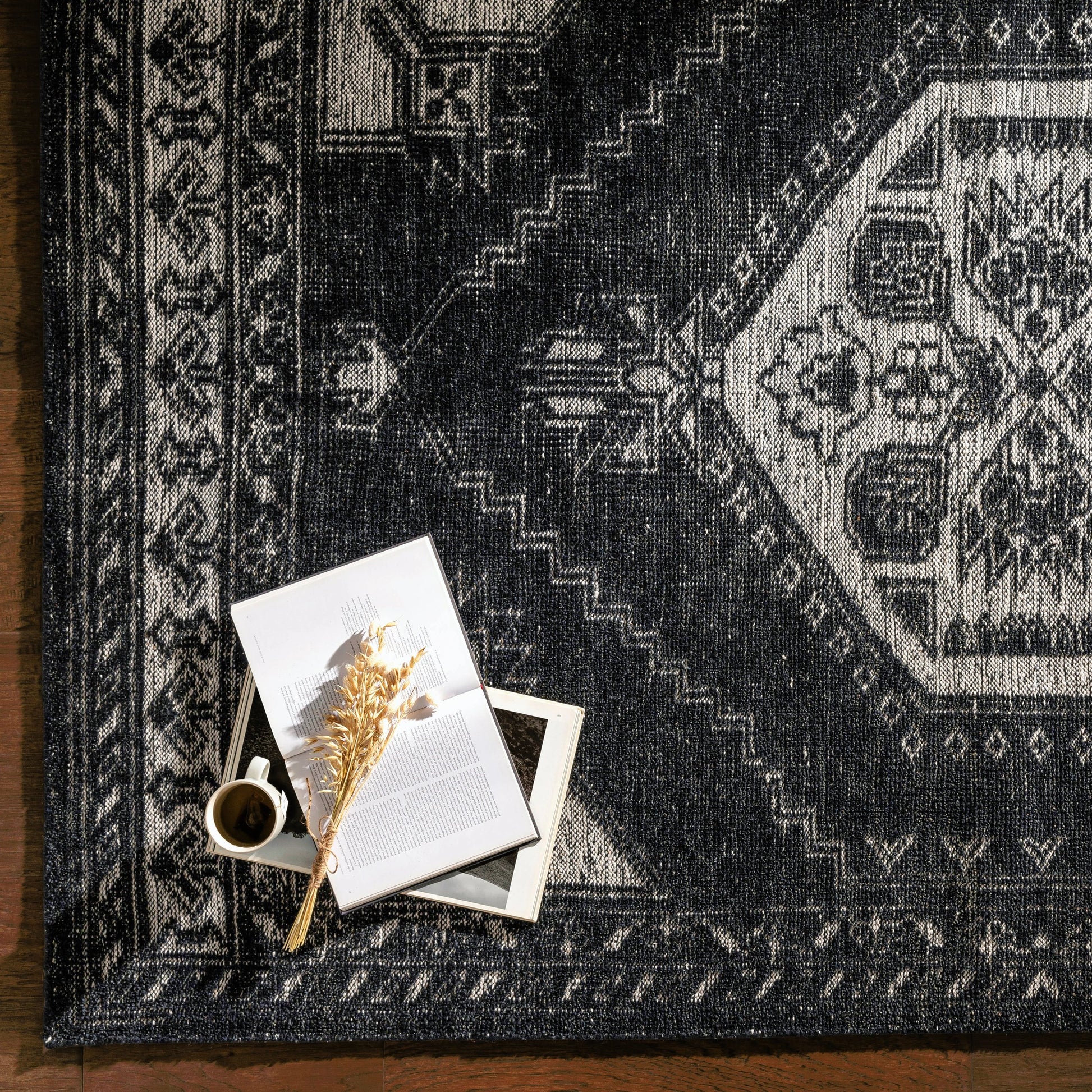 Zahra Rug - 30193 by Surya in cream, black. Made from 100% wool in a unique style.