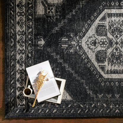 Zahra Rug - 30193 by Surya in cream, black. Made from 100% wool in a unique style.