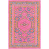 Magenta, Burnt Orange, Dark Green, Medium Green, Plum, Orange / 2' x 3'