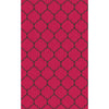Fuchsia, Black / 2' x 3'