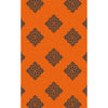 Burnt Orange, Black / 5'6" x 8'6"