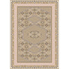 Beige, Mustard, Dark Brown, Light Beige / 3'6" x 5'6"