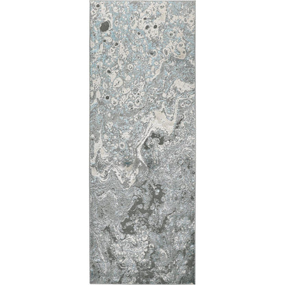 Azure Rug - 3405F by Feizy in ivory, gray, blue. Made from polyester, polypropylene in a unique style.