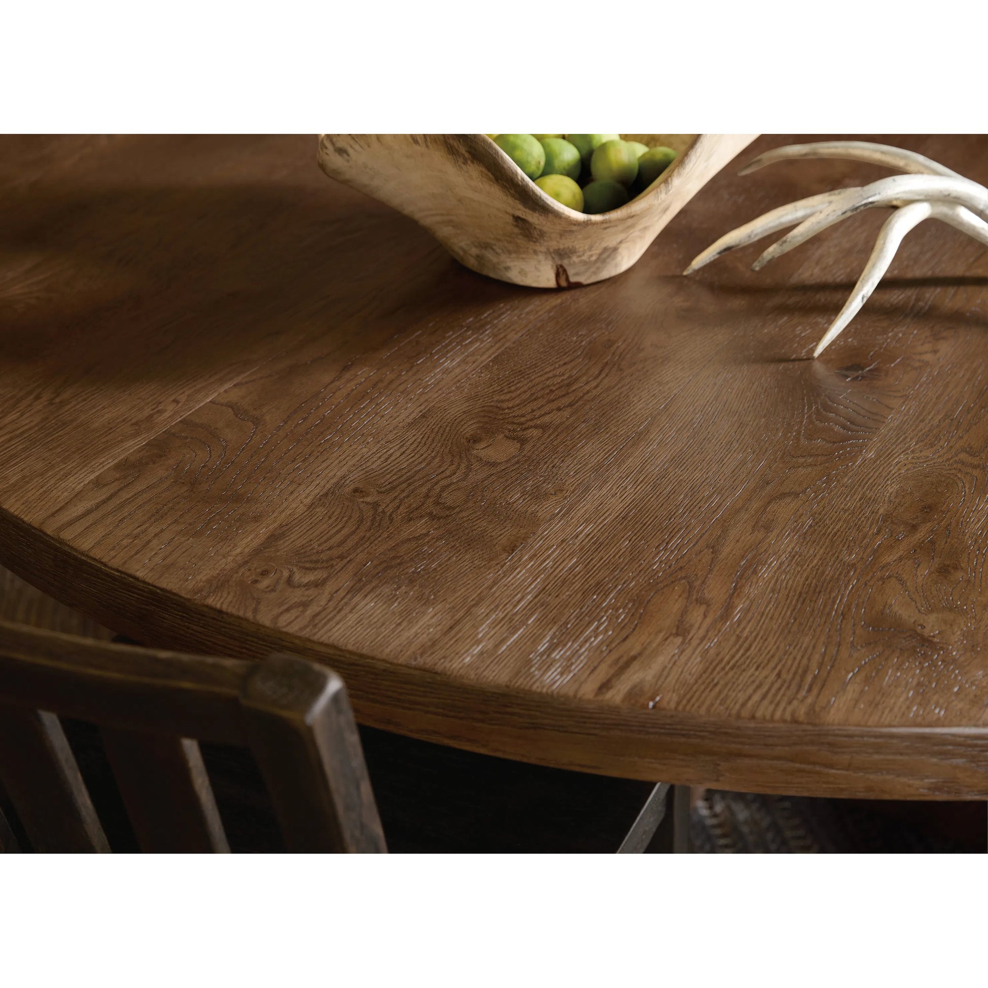 Driftwood 72" Round Dining Table by Hooker Furniture. Made from unique in a transitional style.