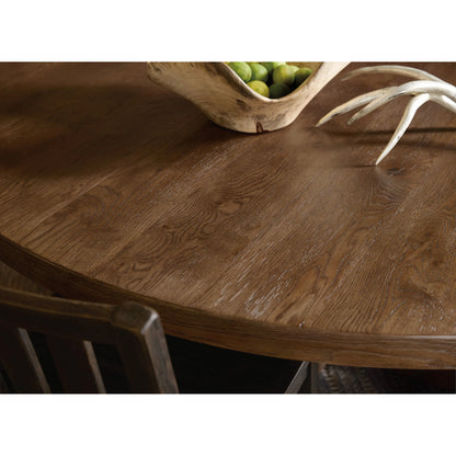 Driftwood 72" Round Dining Table by Hooker Furniture. Made from unique in a transitional style.