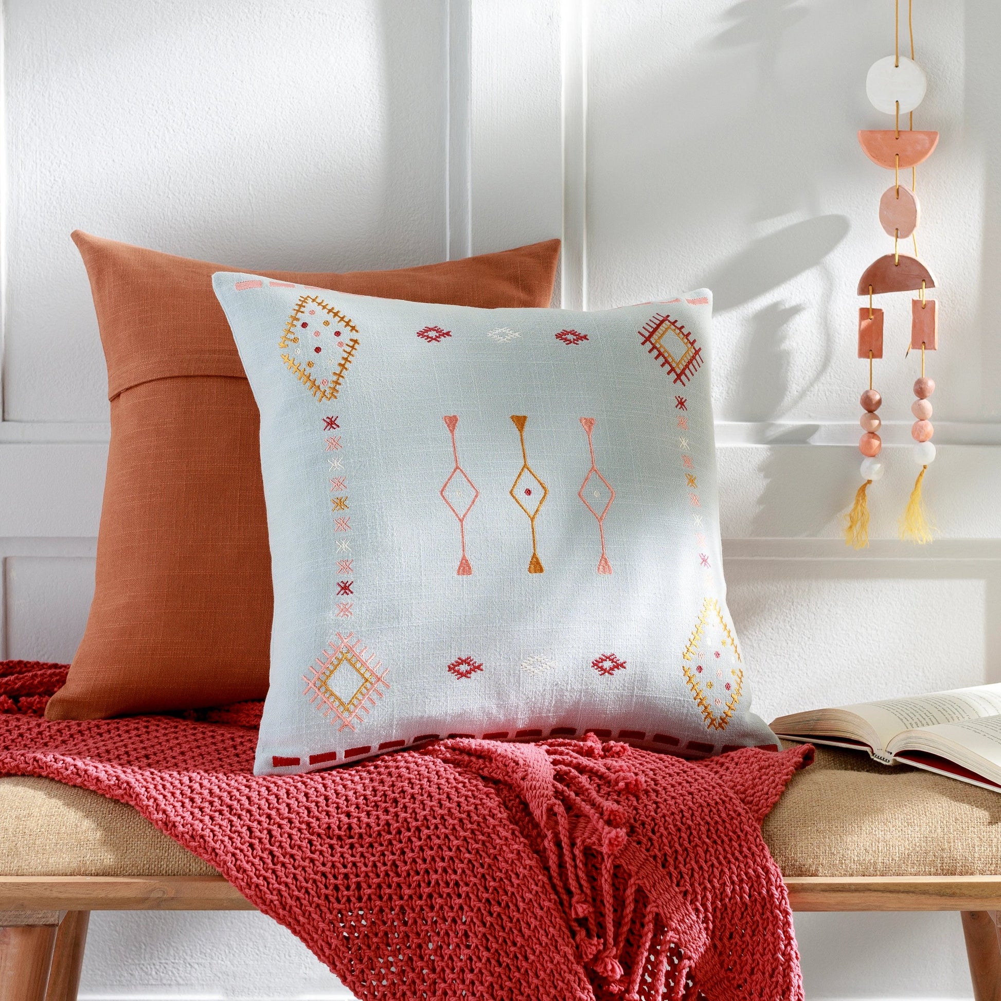 Zina Pillow - 30976 by Surya. Made from 100% cotton in a eclectic & global style.