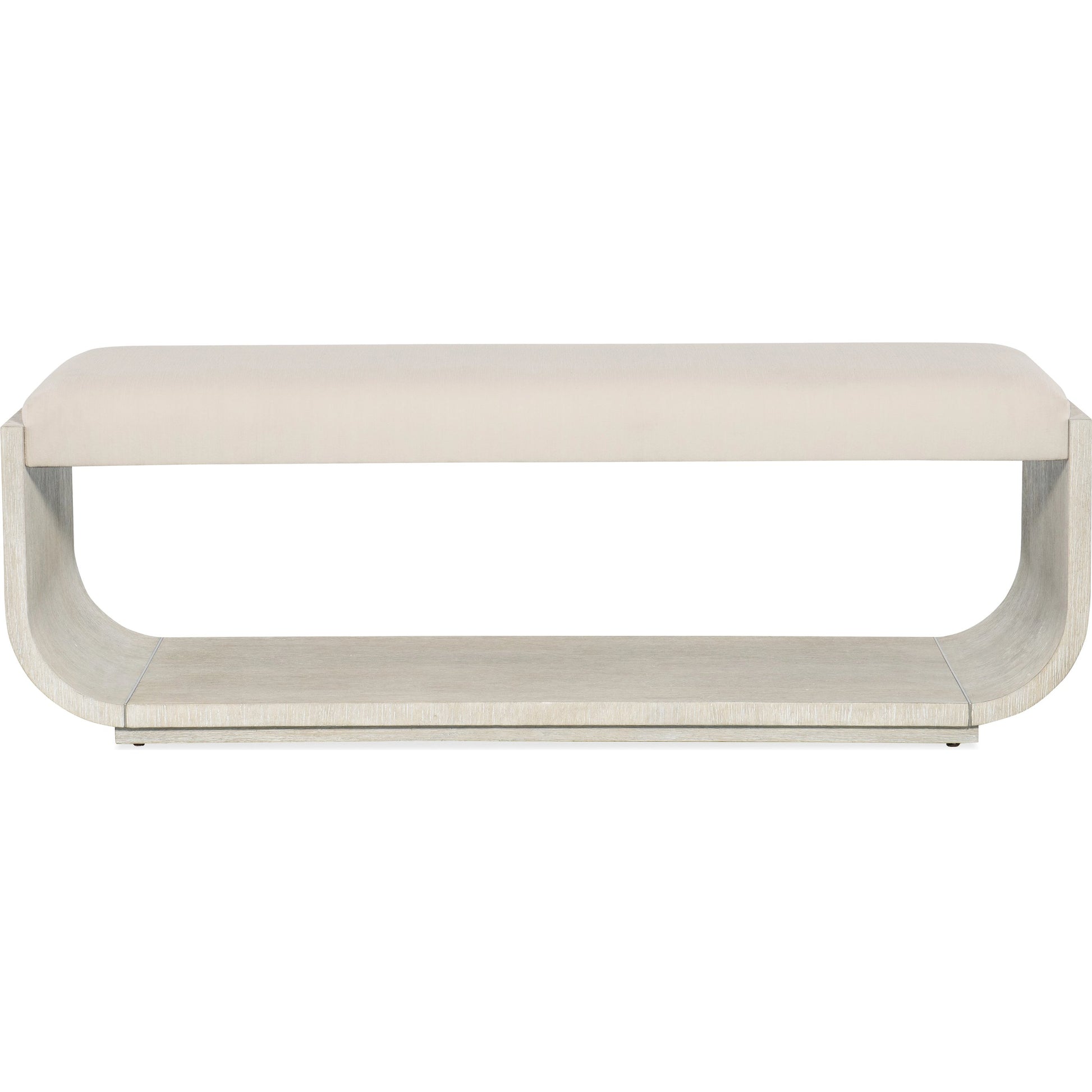 Modern Mood Bed Bench by Hooker Furniture in inverness natural. Made from oak veneers, fabric in a modern style.