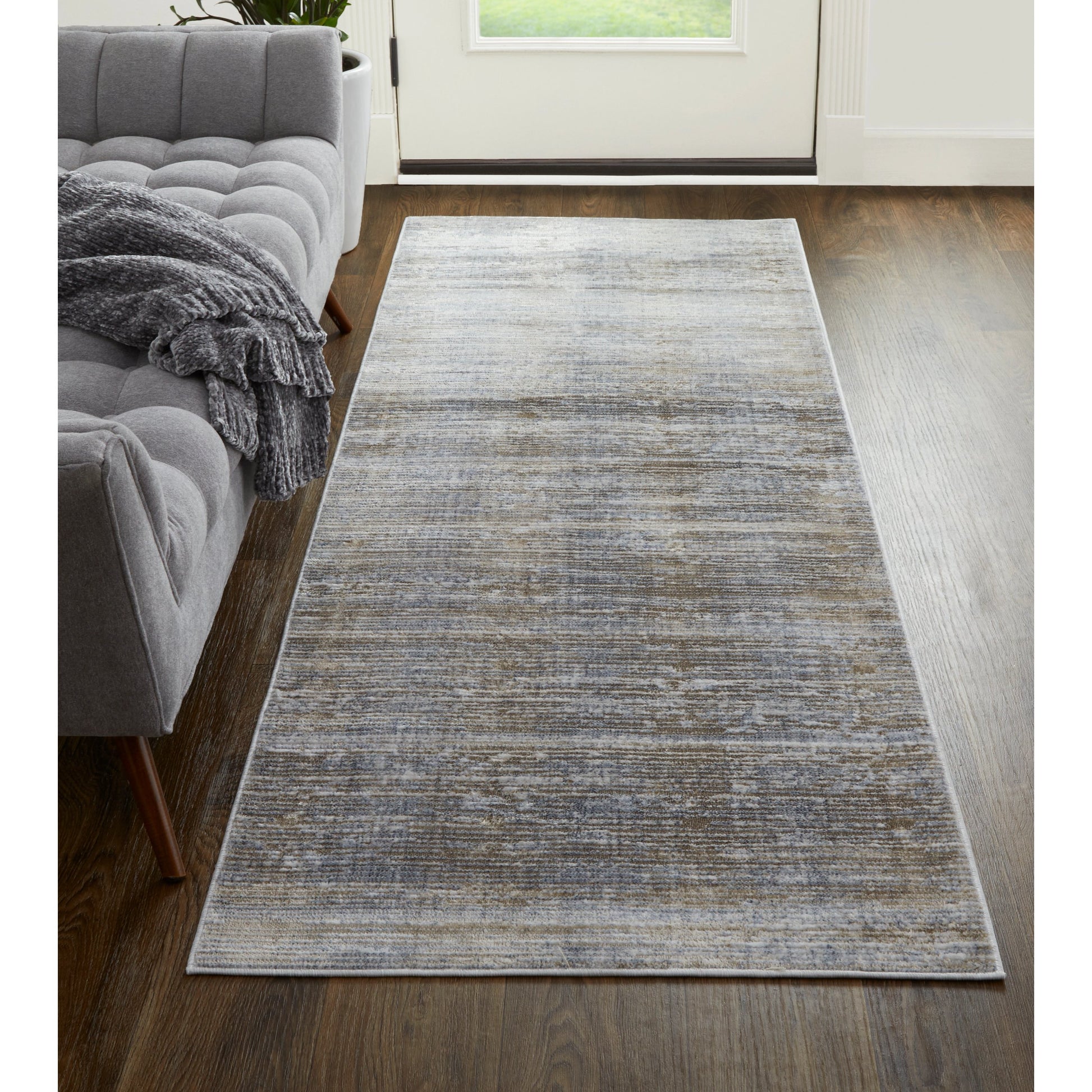 Laina Transitional Rug - 39GAF by Feizy in taupe, silver, tan. Made from unique in a unique style.