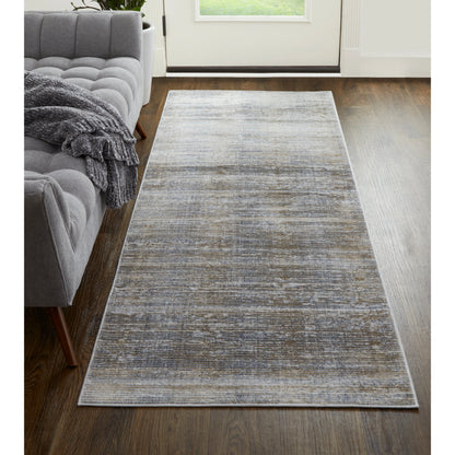 Laina Transitional Rug - 39GAF by Feizy in taupe, silver, tan. Made from unique in a unique style.