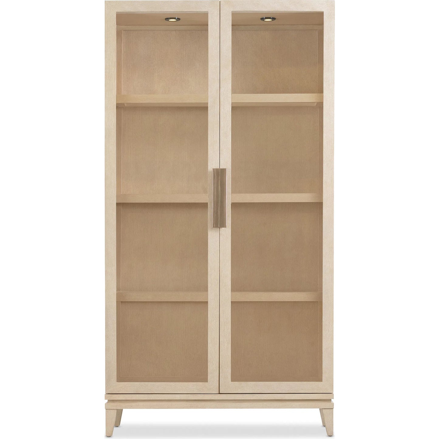 002 SI-2353960 | Additional Silo | Westwood Display Cabinet by Hooker Furniture in light wood and polished limestone. Made from oak veneers, glass in a transitional style.