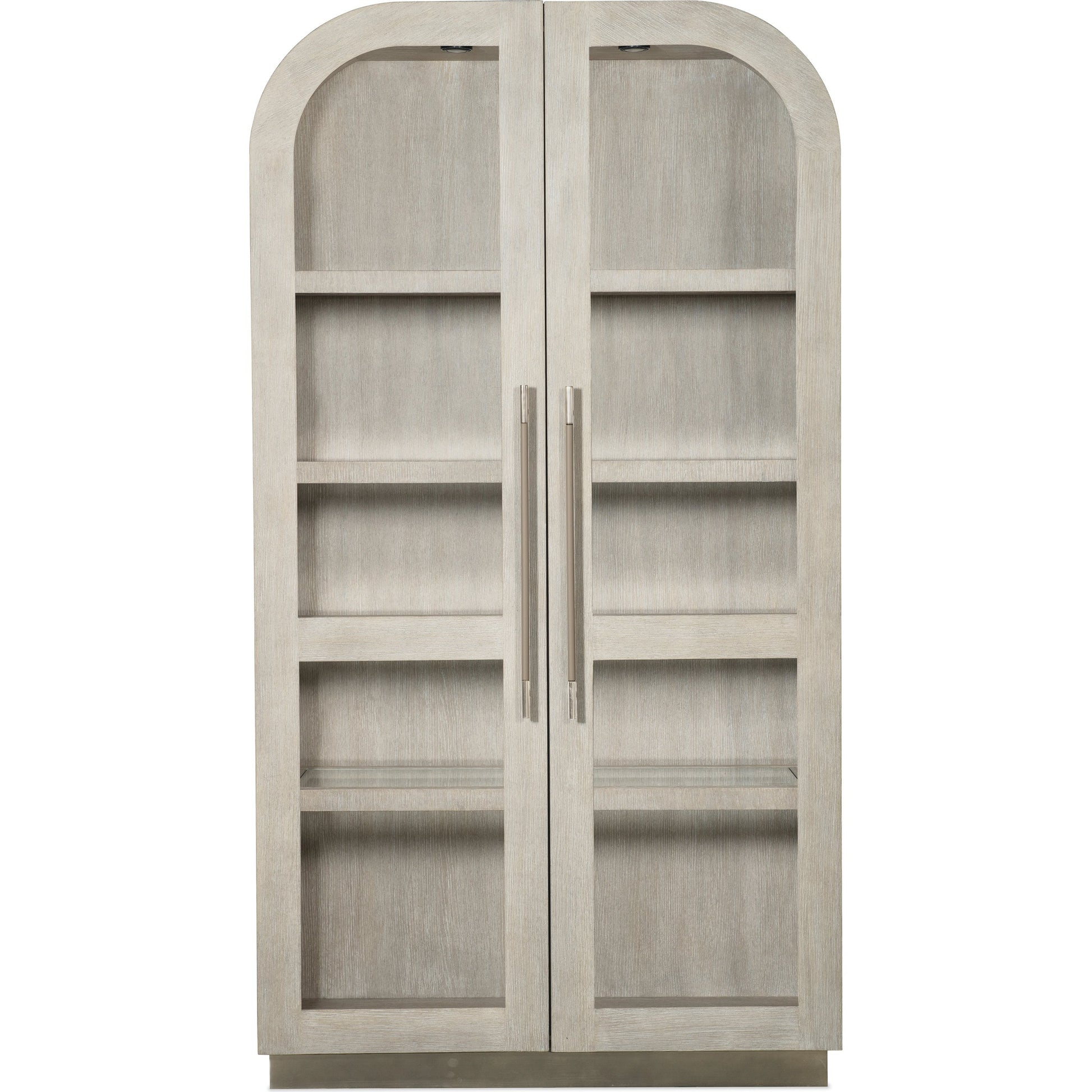 Modern Mood Display Cabinet by Hooker Furniture. Made from oak veneers, metal, glass in a modern style.