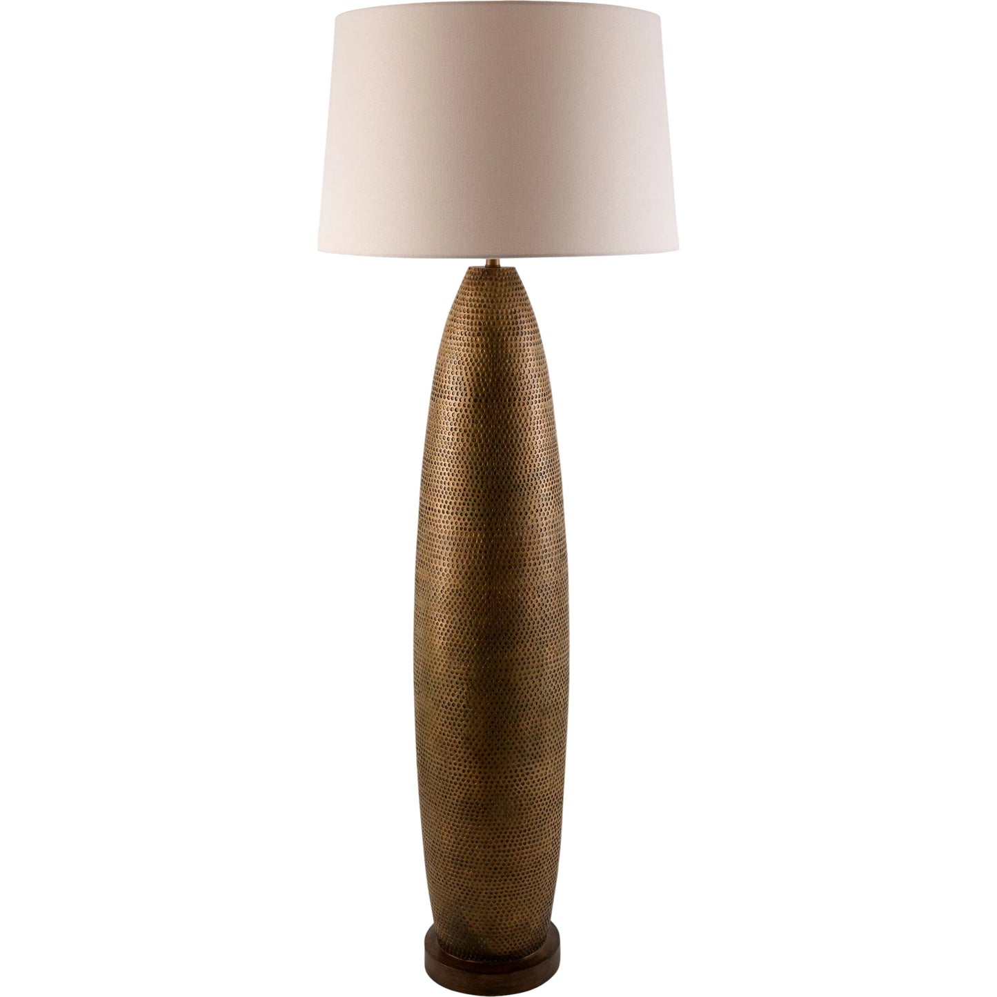001 SI-2540952 | Primary Silo | Zamari Accent Floor Lamp by Surya in metallic gold, gold, brown, translucent, white, cream and painted. Made from polystyrene, linen, iron in a unique style.