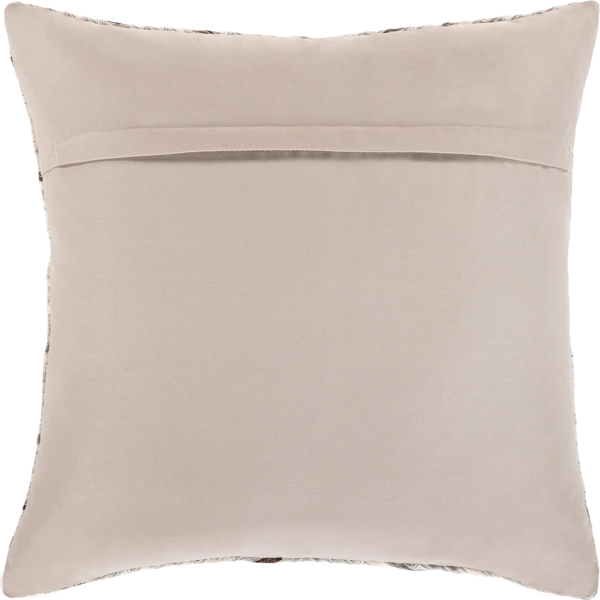 Zander Pillow - 7713 by Surya in dark brown, medium gray. Made from 100% hair on hide, 80% polyester, 20% cotton in a transitional style.