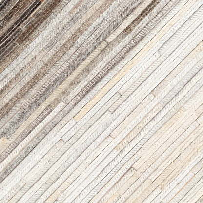 Zander - 23229 by Surya in black, taupe. Made from 100% hair on hide, 80% polyester, 20% cotton in a transitional style.