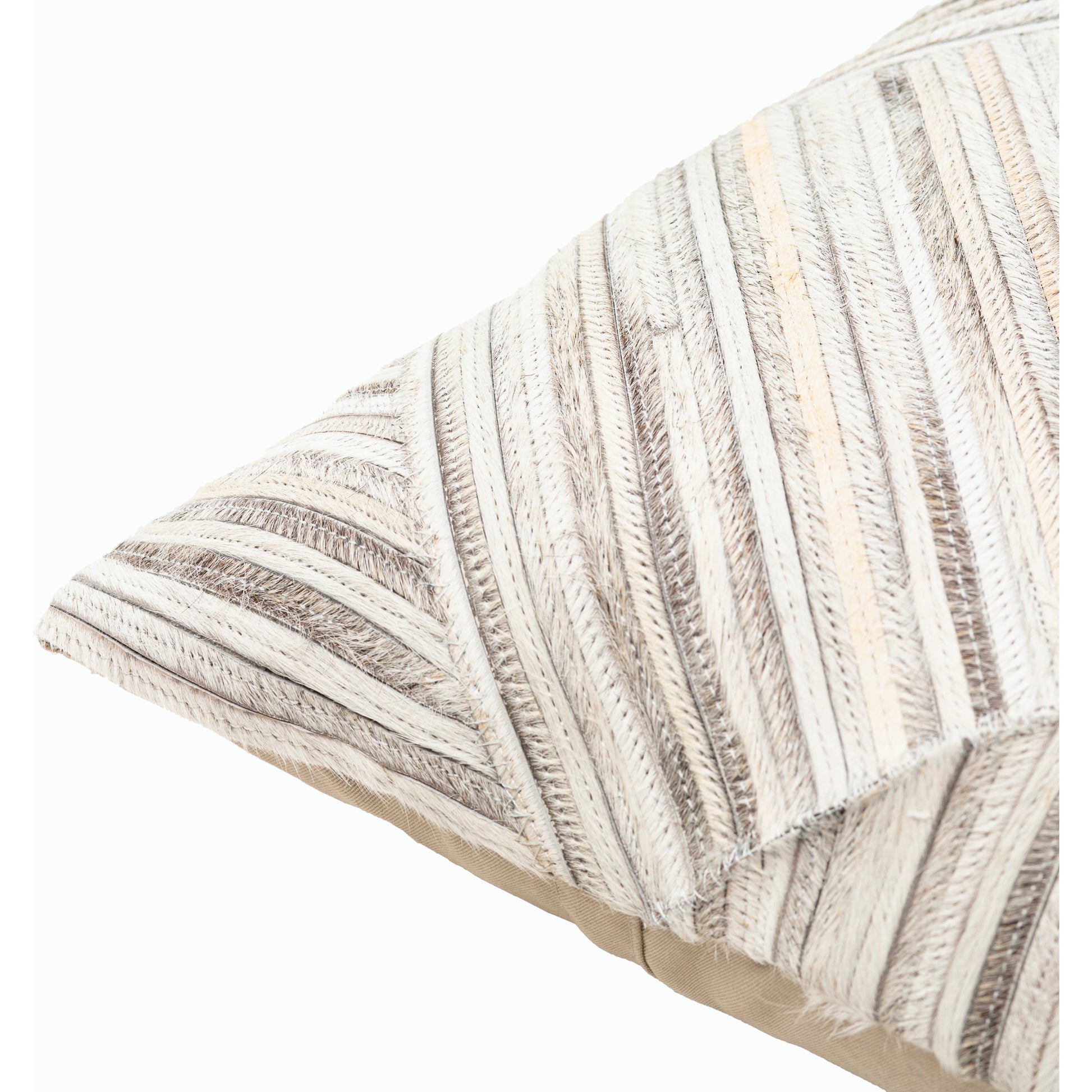 Zander - 29974 by Surya in medium gray, taupe. Made from 100% leather, 80% polyester, 20% cotton in a transitional style.
