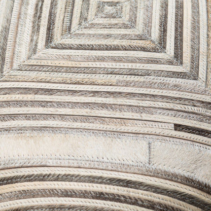 Zander - 29975 by Surya in medium gray, charcoal, gray, light beige. Made from 100% leather, 80% polyester, 20% cotton in a transitional style.