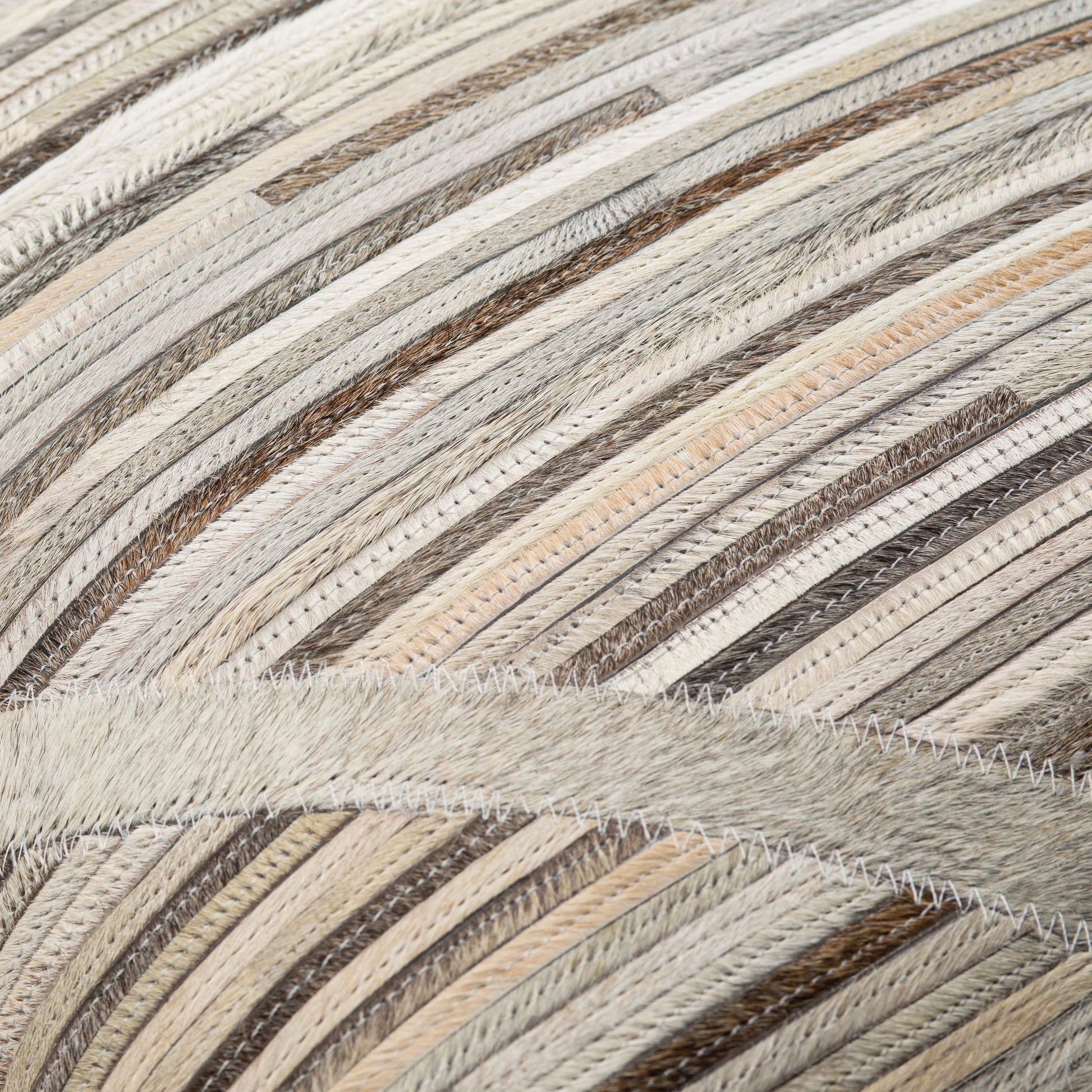 Zander - 29976 by Surya in gray, medium gray, charcoal, tan, cream, light beige. Made from 100% leather, 80% polyester, 20% cotton in a transitional style.