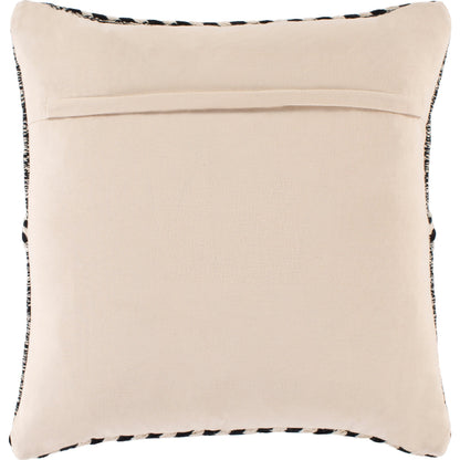 Zanafi Pillow - 9099 by Livabliss in black, wheat. Made from 100% cotton in a eclectic & global style.