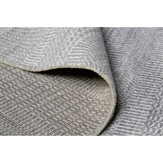 Janson Transitional Stripes Rug - I6063 by Feizy in silver. Made from wool, viscose in a unique style.