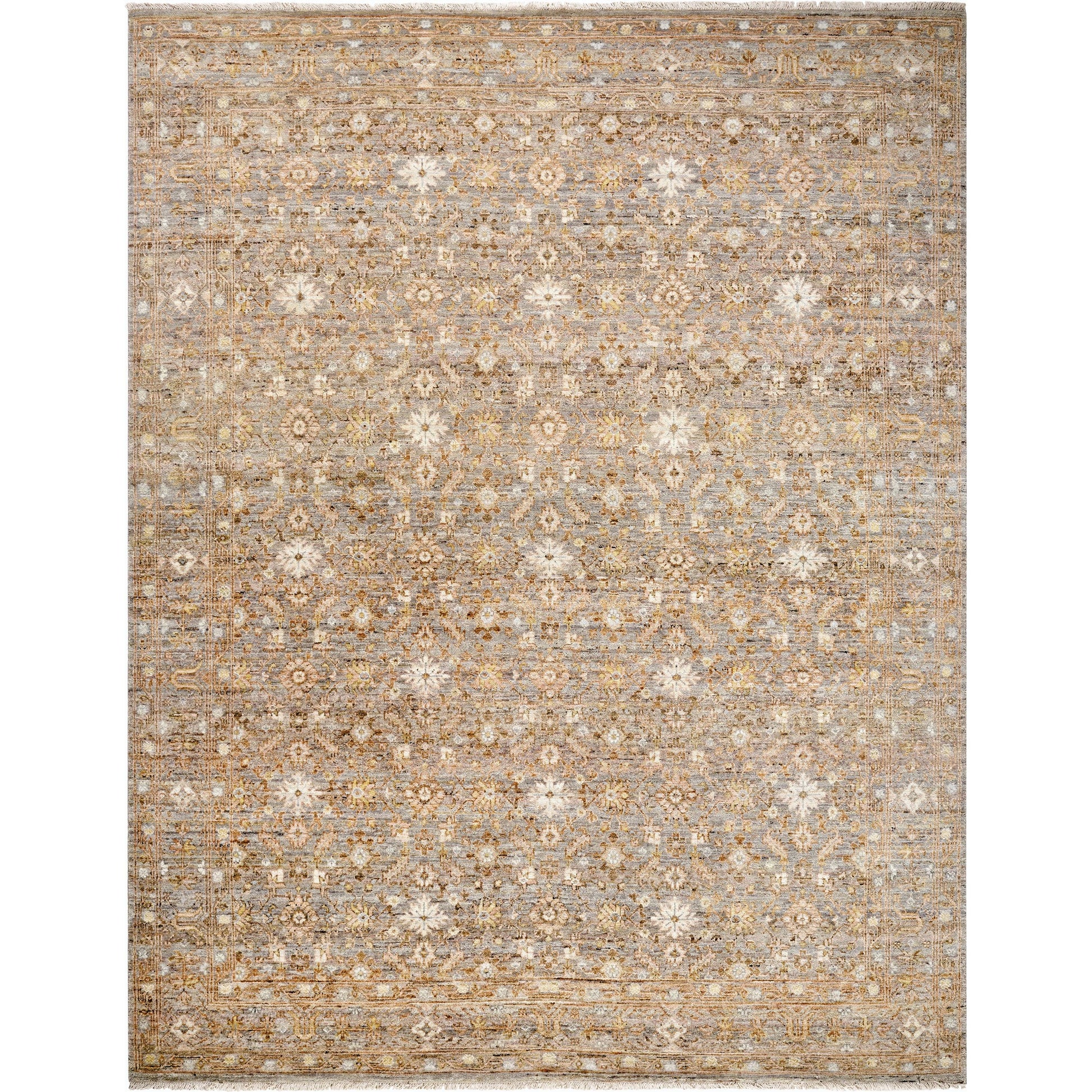 Zeenat Rug - 540790 by Surya in taupe, sandstone, ivory, slate gray, goldenrod. Made from wool in a unique style.