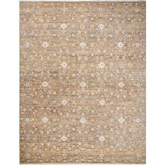 Zeenat Rug - 540790 by Surya in taupe, sandstone, ivory, slate gray, goldenrod. Made from wool in a unique style.