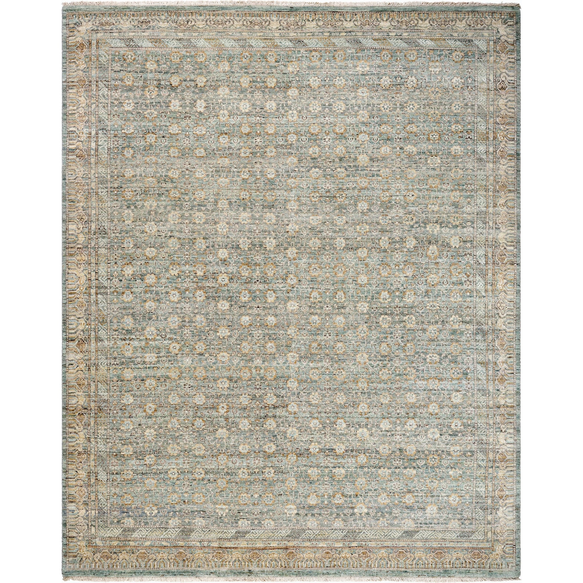 Zeenat Rug - 540830 by Surya in sterling grey, desert sand, prairie dust, sage, pearl. Made from wool in a unique style.