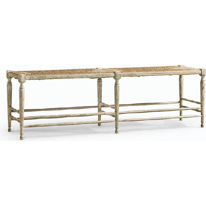 William Yeoward Bodiam Grey Oak Bench by Jonathan Charles in greyed oak. Made from oak in a cottage & farmhouse style.