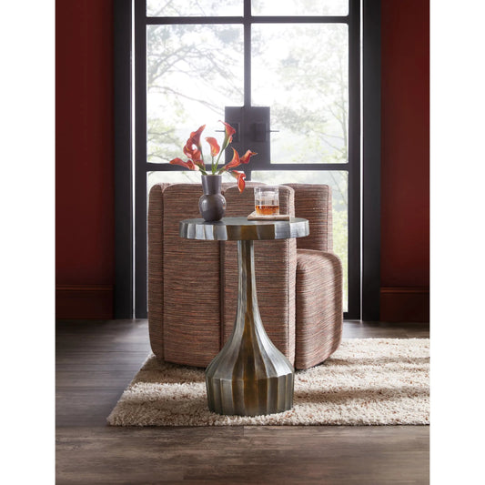 Commerce and Market Ferrous Accent Table by Hooker Furniture in browns and bronze. Made from unique in a unique style.